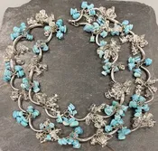 Amazonite and Crystal Necklace
