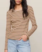 Arlet Stripe Thermal Saddle Suede