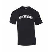 Adult Black Short Sleeve Tee Shirt with “Northwasted” Design
