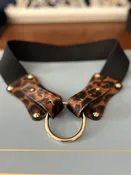 Claiborne Belt in Faux Leopard
