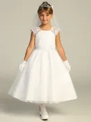 Glitter Tulle Communion Dress