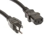 Amp Power Cord 16 AWG Nema 15P to C13 10A 6ft