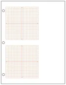 2 GRID METRIC GRAPH PAPER, 1/2 cm - Red - 500 Sheet Ream