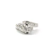 14kt White Gold 3 .25ct Diamond Cluster Ring