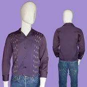 1940s Henry Amber California Purple Gabardine Ricky Jacket – Size S
