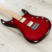 Ernie Ball Music Man BFR John Petrucci JP15 Baritone Guitar, Quilted Maple Top, Cherry Creamsicle