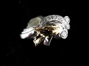 14K & 18K gold ring. Diamonds ring 0.30 carats SI1/H set in platinum. Designed at Stark Jewelers — Stark Jewelers