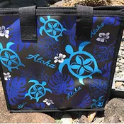 Blue Honu Tote Bag