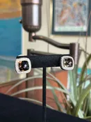 David Yurman Two Toned Diamond & Smokey Quartz Albion Earrings