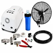 20" (Oscillating) High Pressure Misting Fan Kits w/1000 PSI Remote Control Pump