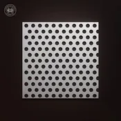 .027" Hole on .050" Staggered – 26 Gauge – Plain Steel Perforated – 36" x 120" Sheet