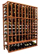 10 Column Mahogany Top Wine Rack – 52.5″h