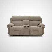 Main Street Triple Power Reclining Loveseat - Muslin