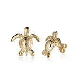 14KY Turtle Earrings