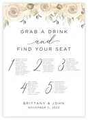 Seating Chart - Floral 34