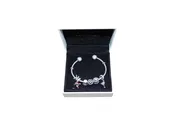 Pandora Moments Sterling Silver Charm Bangle