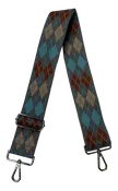 Argyle Grey/Rust/Cream/Blue Bag Strap - AHDORNED