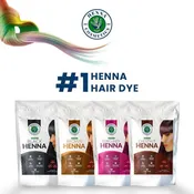 Henna Hair Dye Mix 100g — Black, Brown, Burgundy & Chestnut, 100% Natural | Henna Cosmetics