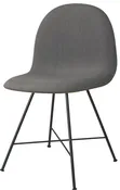 3D Dining Chair - Front Upholstered, Center base