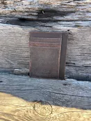 Albrint Dark Brown Crazy Horse Leather Front Pocket Wallet