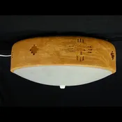 13″ Ceiling Flush Mount-Sunface (3 pt) x4 w/Southwest Crosses x4-Sand Wash