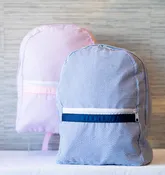 Children's Seersucker Backpack