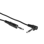 1/4" TRS to Right-angle 1/4" TRS Cable