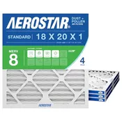 Aerostar 18x20x1 MERV 8 – 4 Count – High Efficiency Pleated HVAC, Furnace &amp; Air Conditioner Filters – Removes Dust, Lint, Mold &amp; Allergy-Causing Pollen : Industrial &amp; Scientific