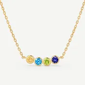 Amy Four Birthstone Necklace