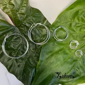Sterling Silver 2mm Hoops,  $12 - $35