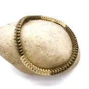 African snake vertebrae bones and yellow gold snake bone castings