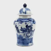 Blue and White Small Lidden Jar