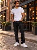 ARGENTO RIPED & REPAIR JEANS (M1993)