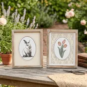 10x12 Reversible Wall Art - Tulip & Bunny
