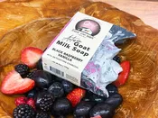 O My! Goat Milk Artisan Black Raspberry Vanilla Soap | Made with Raw Goat Milk & Charcoal | Free of Parabens & More | Handcrafted USA