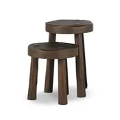 Aged Belgium Accent Stools