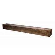 6' WOOD GRAIN MANTEL EXTENSION (1: Brown Accessories (60"×8"×6")