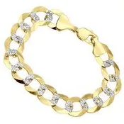 10 7MM 8" DC.W.  Curb-Link Bracelet