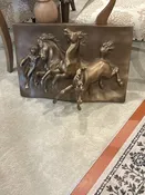 3D HORSE GOLD WALL DECOR