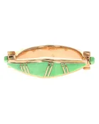 14K Gold Natural Orvil Jack Turquoise Ring