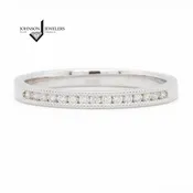 Channel Set Diamond Band With Milgrain Detail