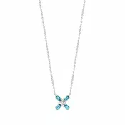 Arch Florale PM Necklace, 18k White Gold with DAVIDOR Arch Cut Aquamarines and Brilliant Diamonds