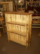 Beetle Kill Bookcase with Aspen Legs