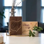 City Script Hard Wood Plaque