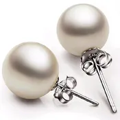 9-9.5mm Pearl Studs — Stucchi Jewelers