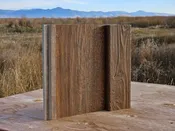 Board & Batten EverLog Siding Sample – Historic Brown