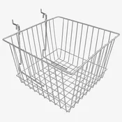 12" × 12" × 8" Gridwall/Slatwall Basket