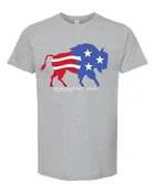 American Flag Buffalo T Shirt