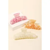 Acetate Jaw Hair Clip Set