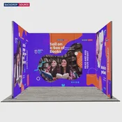 10ft Folding SEG Booth Kit with Wing Sidewalls